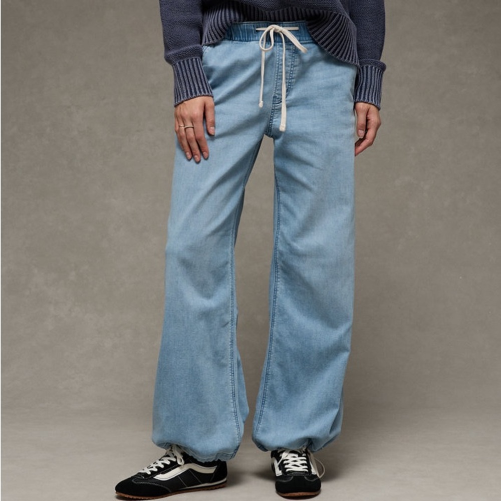 American Eagle Womens Cozy Dreamy Drape Baggy Convertible Jogger (Small) - Picture 9 of 14